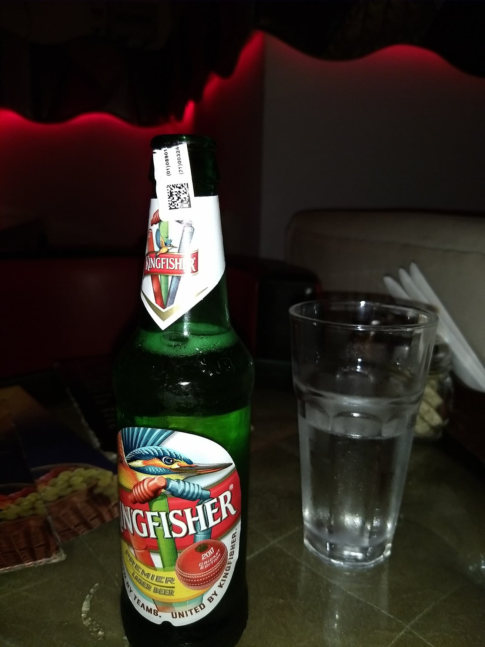 A cold lager on the table